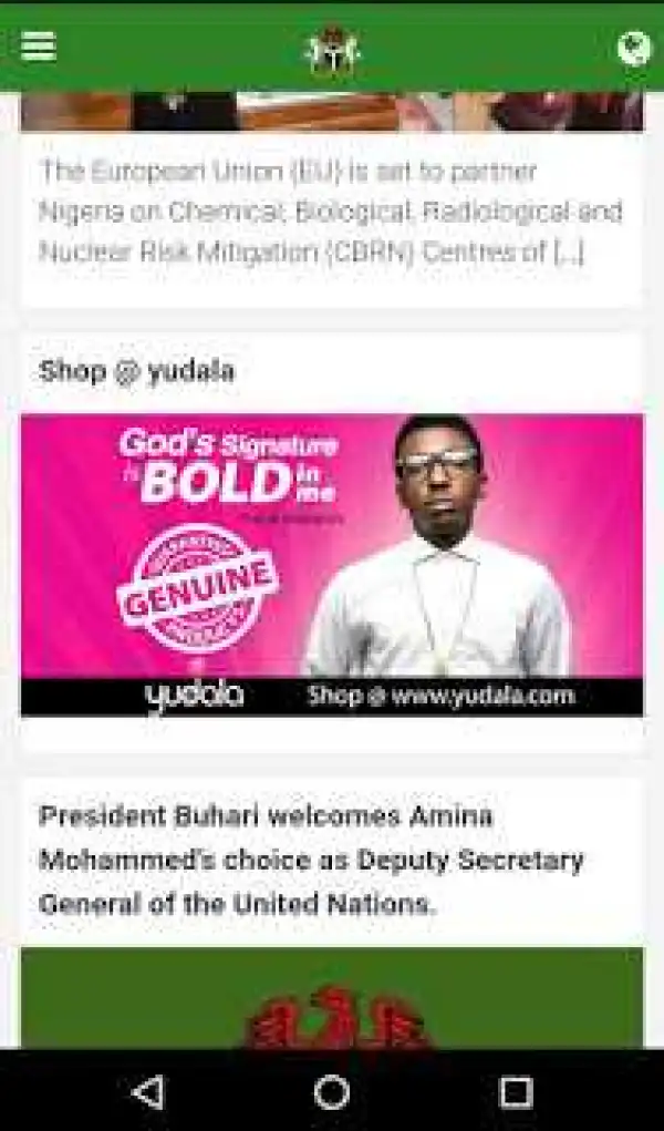 Nigerian Government Now Launched "FGN IAPP" AKA Buhari App - Checkout!